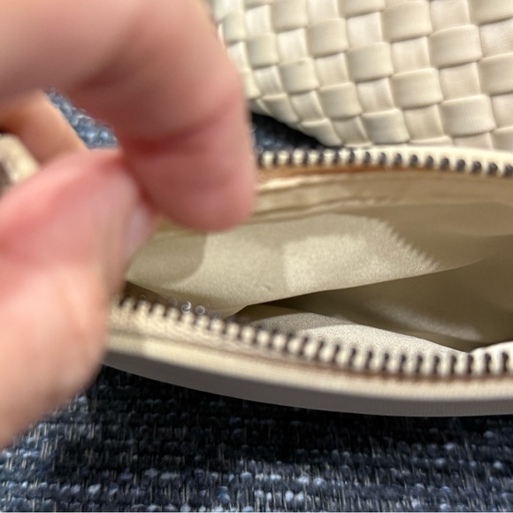 Naghedi Laguna Bag with Removable Change Purse Insert in Ecru Woven Bag - Picture 9 of 12